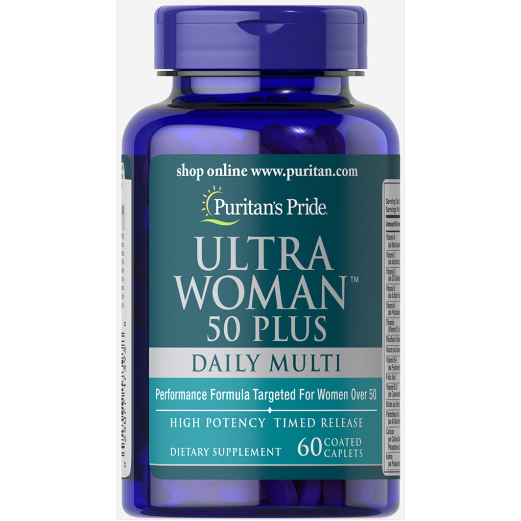 Puritan's Pride  Ultra Woman™ 50 Plus Multi-Vitamin / 60 Coated Caplets