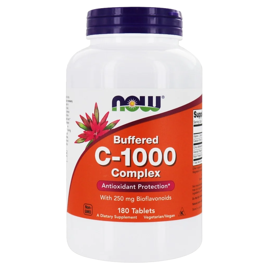 NOW Foods Vitamin C-1000 Buffered Complex / 180 Tablets NOW Foods Vitamin C-1000 Buffered Complex / 180 Tablets