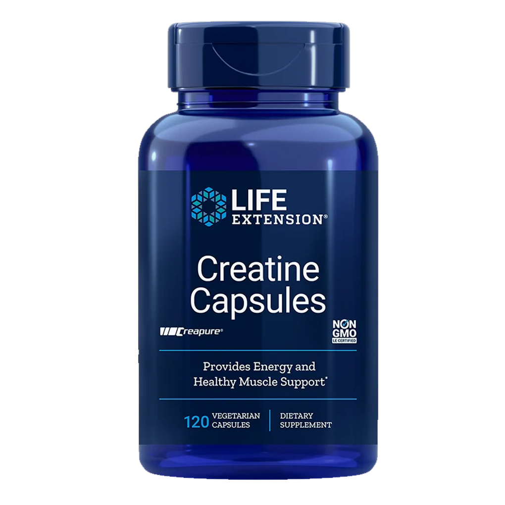 Life Extension  Creatine Capsules / 120 Vegetarian Capsules