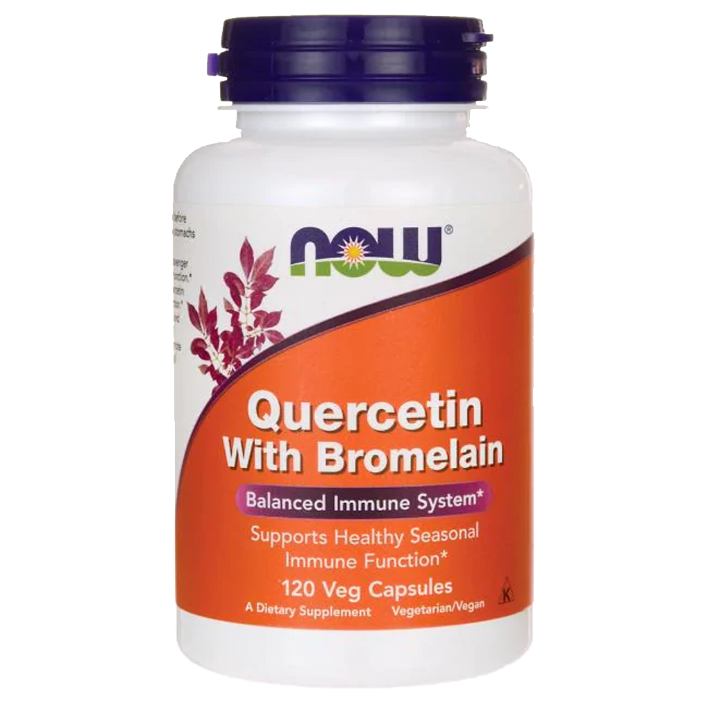 NOW Foods- Quercetin with Bromelain / 120 Capsules