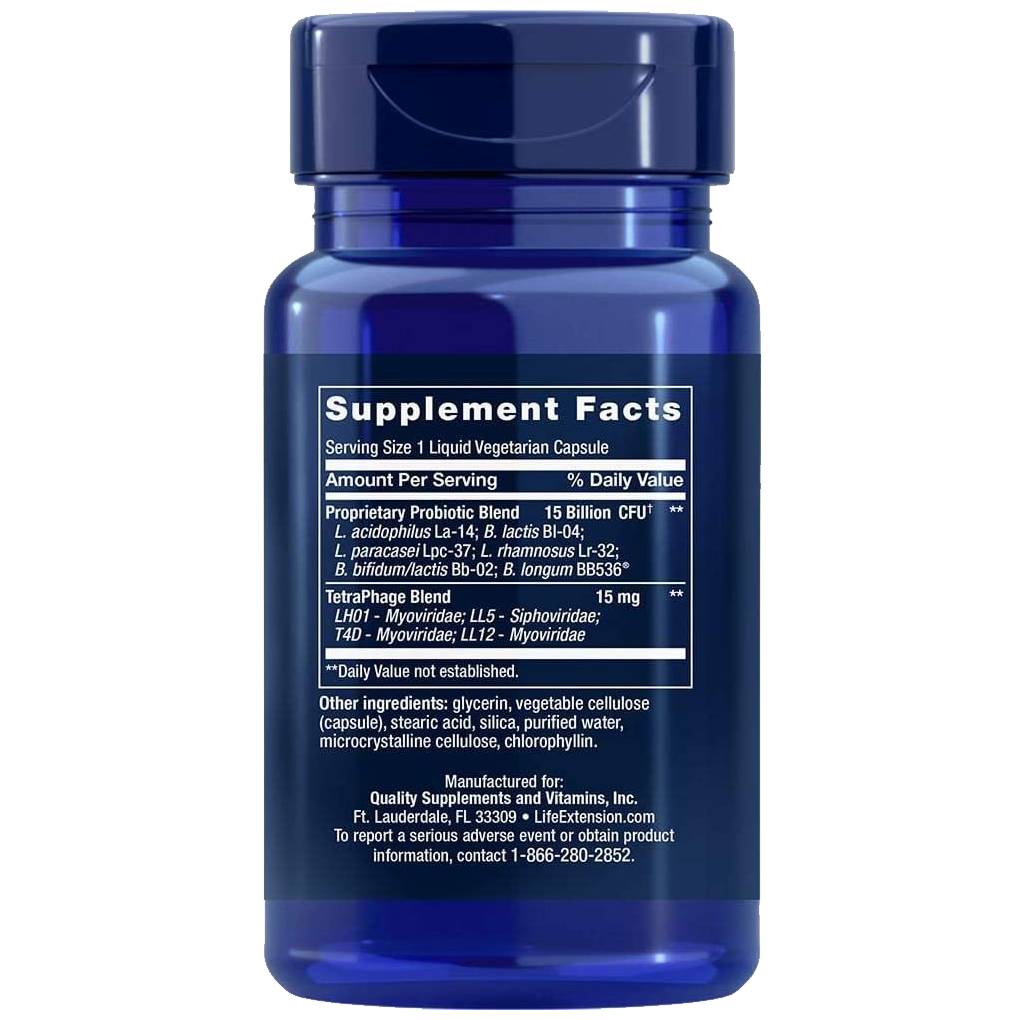 Life Extension FLORASSIST® GI with Phage Technology 30 Liquid Vegetarian Capsules Life Extension FLORASSIST® GI with Phage Technology 30 Liquid Vegetarian Capsules