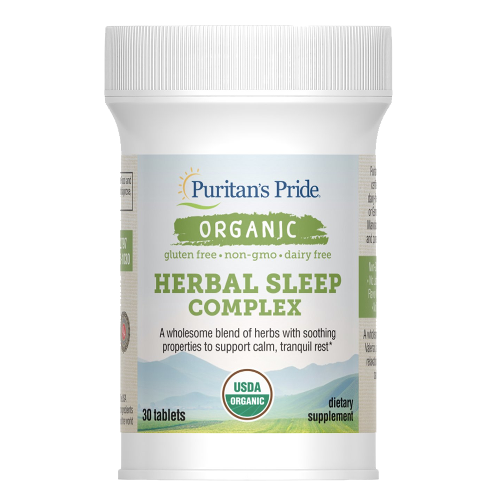 Puritan's pride Organic Herbal Sleep Complex / 30 Tablets