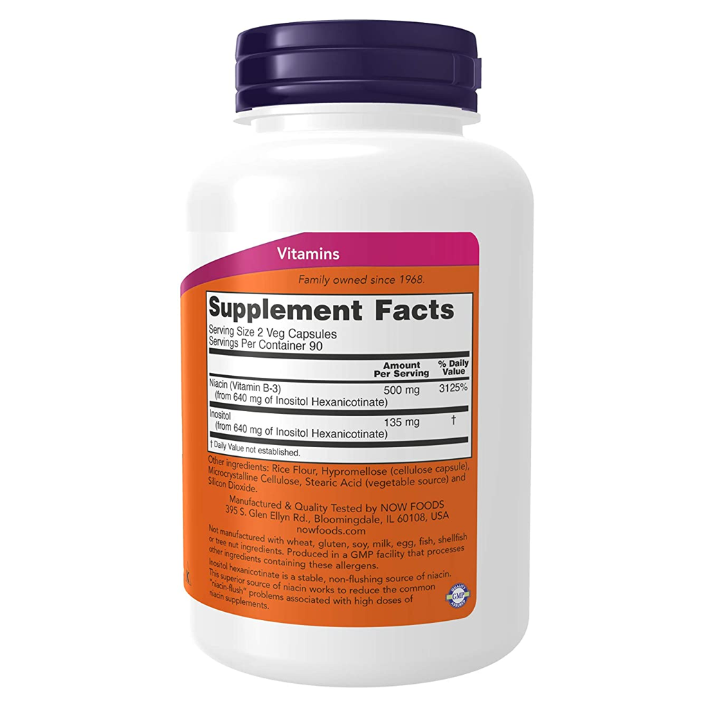 Now foods Flush-Free Niacin / 90 Veg Caps