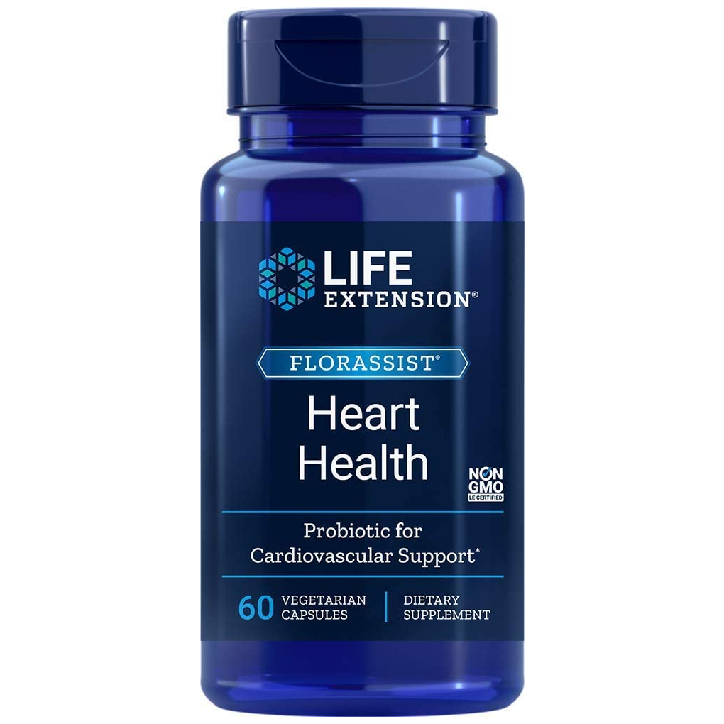 Life Extension FLORASSIST HEART HEALTH / 60 Vegetarian Capsules