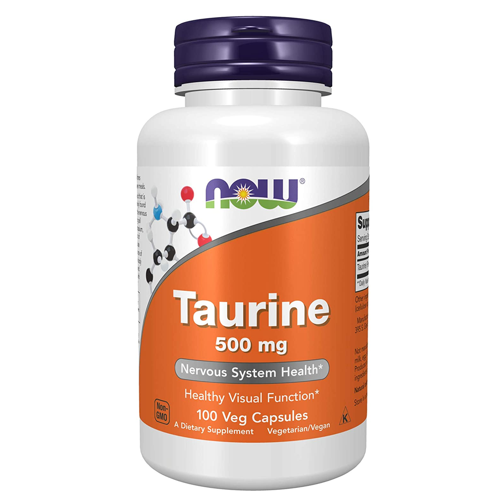 NOW Foods Taurine 500 mg / 100 Capsules