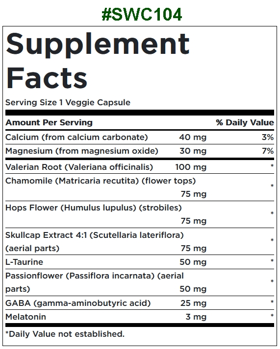 Swanson Condition Specific Formulas Sleep Essentials / 60 Veg Caps