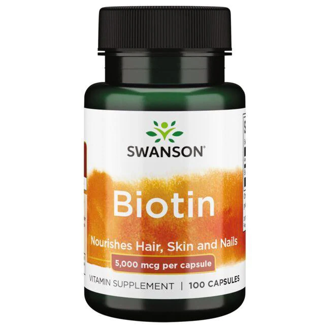 Swanson Premium Biotin 5 mg / 100 Caps