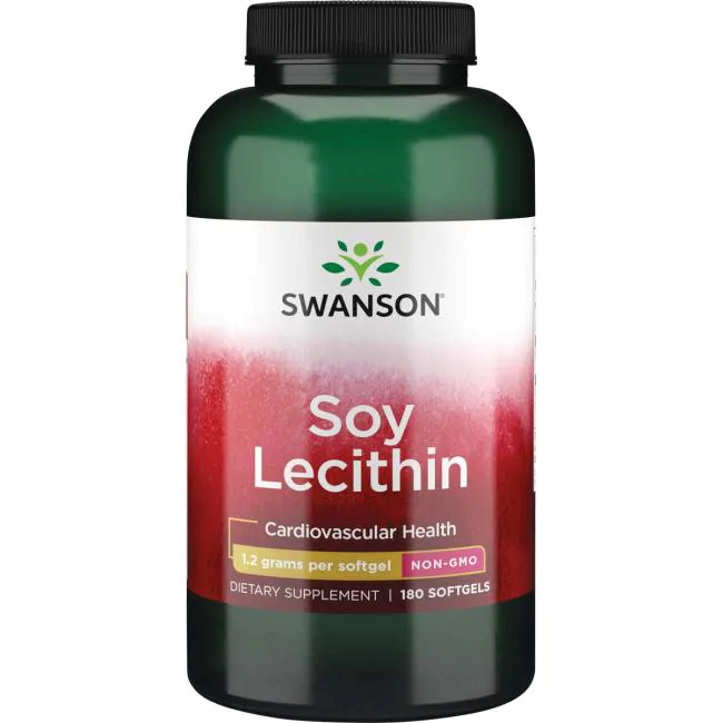 Swanson Premium- Soy Lecithin Non-GMO 1200 mg / 180 Softgels Swanson Premium- Soy Lecithin Non-GMO 1200 mg / 180 Softgels