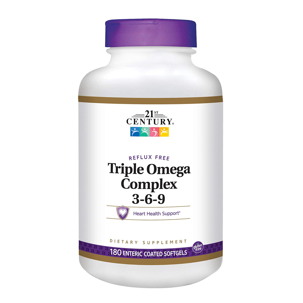 21st Century Triple Omega Complex 3-6-9 / 180 Enteric Coated Softgels