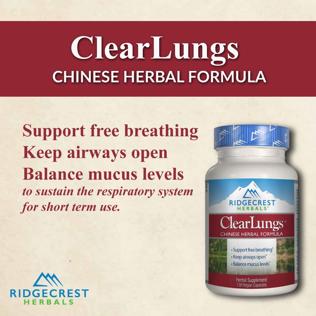 Ridgecrest Herbals ClearLungs / 60 Vegetarian Capsules