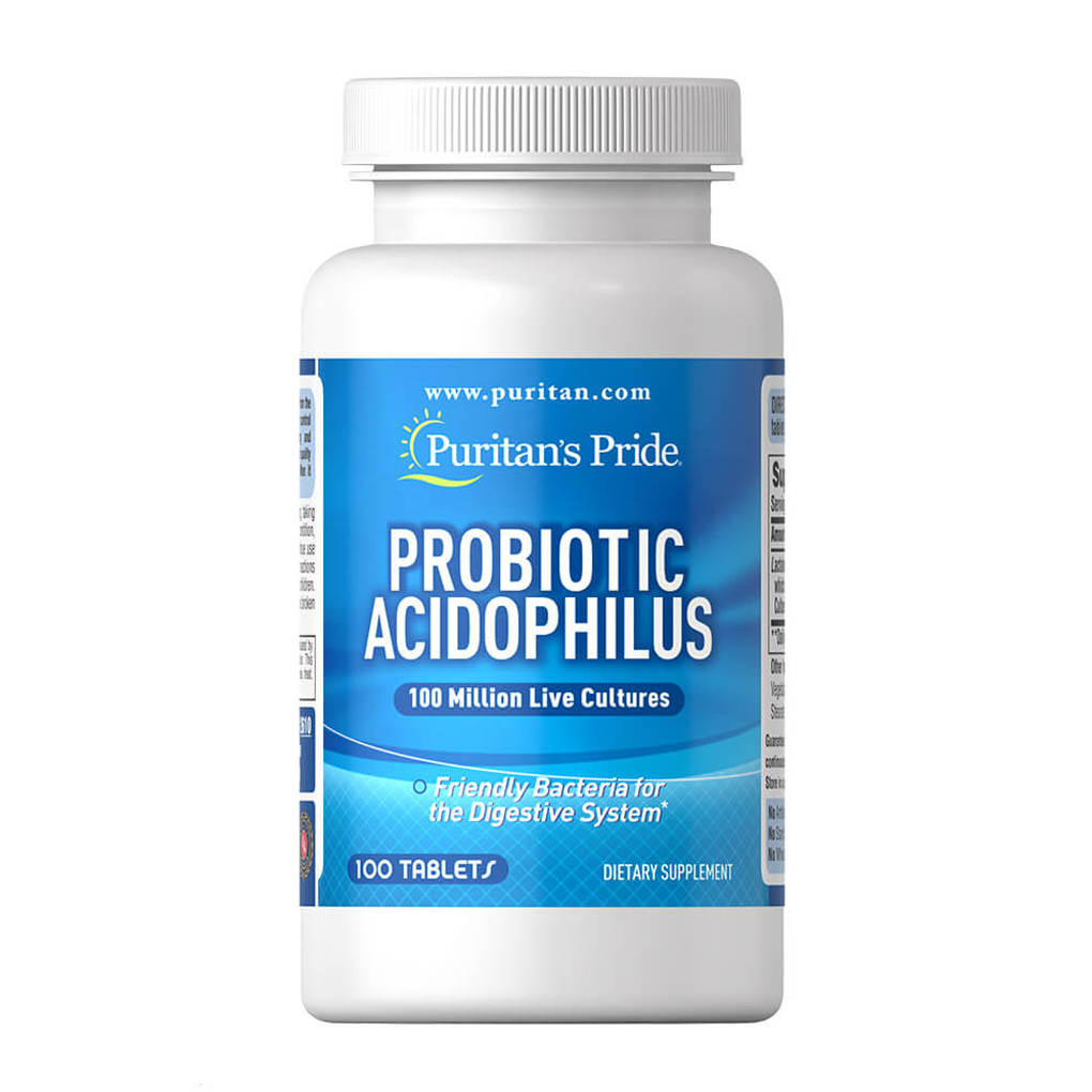 Puritan's Pride  Probiotic Acidophilus 100 million / 100 Tablets.