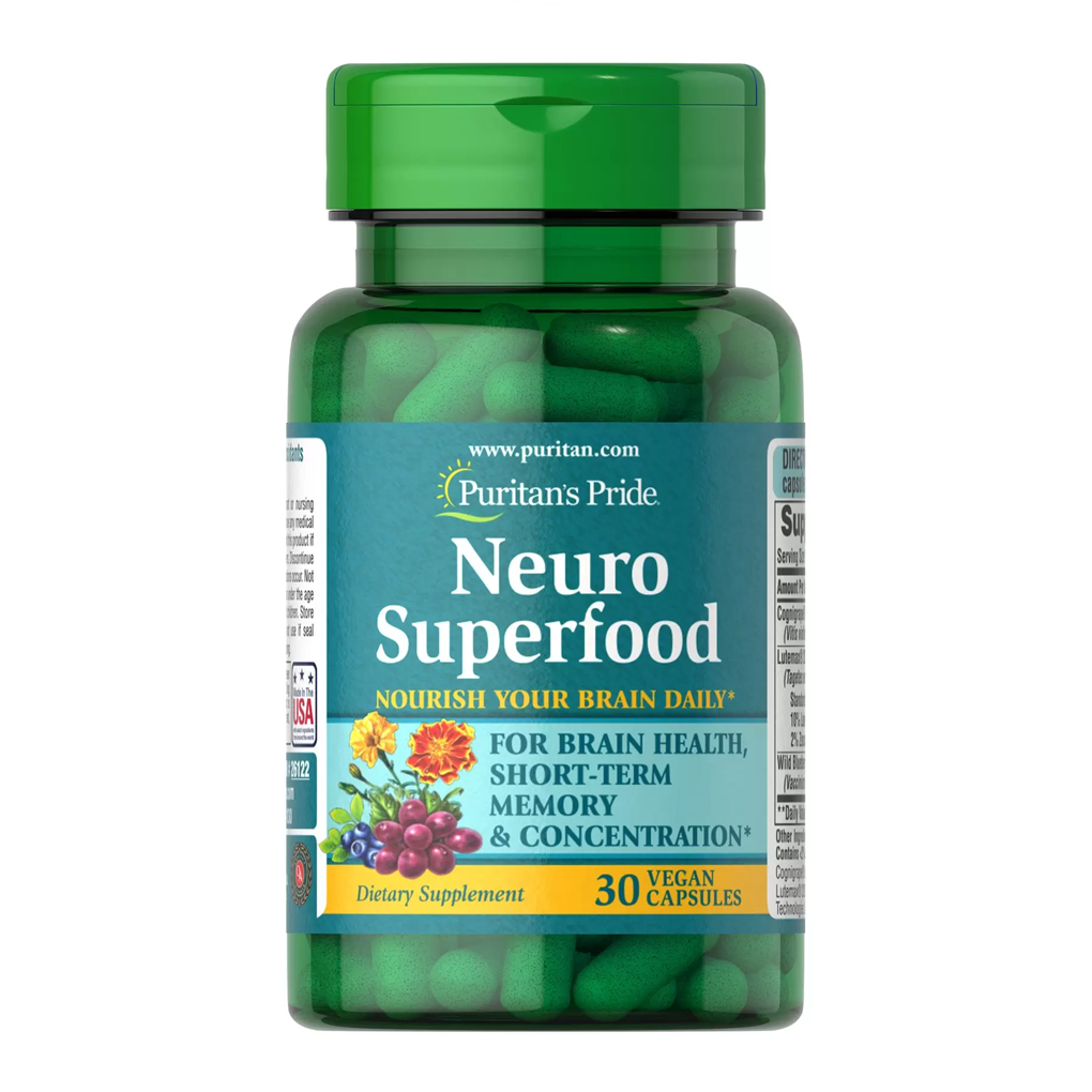 Puritan's Pride Neuro Superfood / 30 Vegan Capsules Puritan's Pride Neuro Superfood / 30 Vegan Capsules