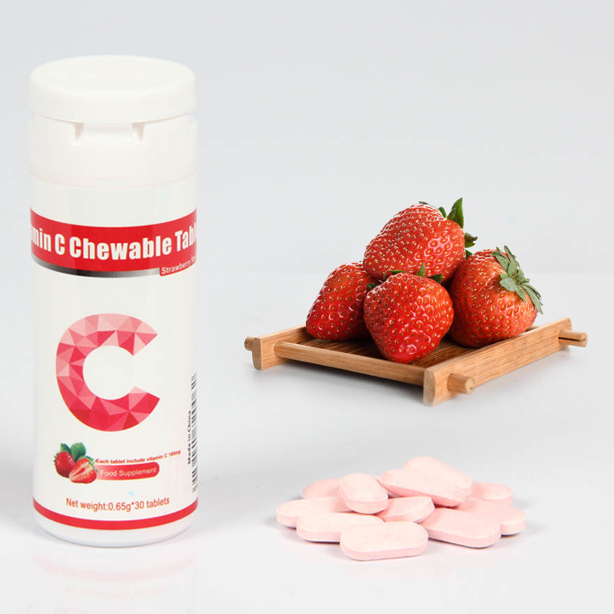 Biocaro Vitamin C Chewable (Strawberry Flavor) / 30 Tablets Biocaro Vitamin C Chewable (Strawberry Flavor) / 30 Tablets