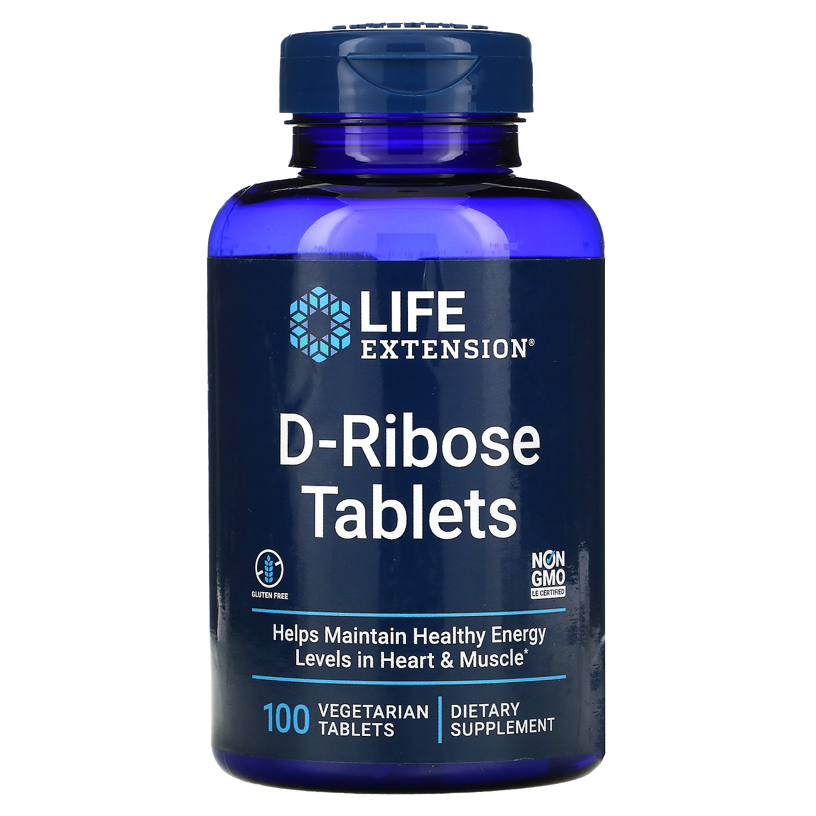 Life Extension D-Ribose Tablets /100 Vegetarian Tablets