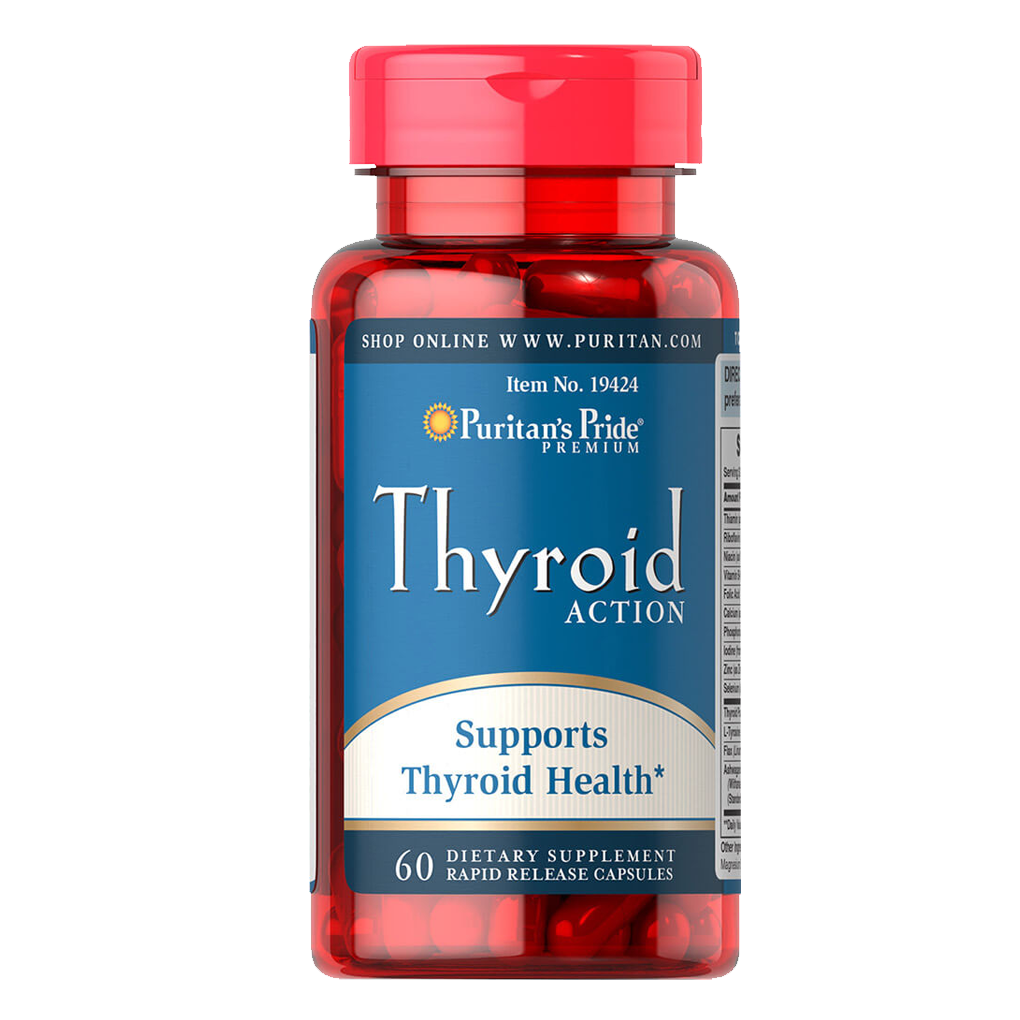 Puritan's Pride Thyroid Action / 75 Rapid Release Capsules