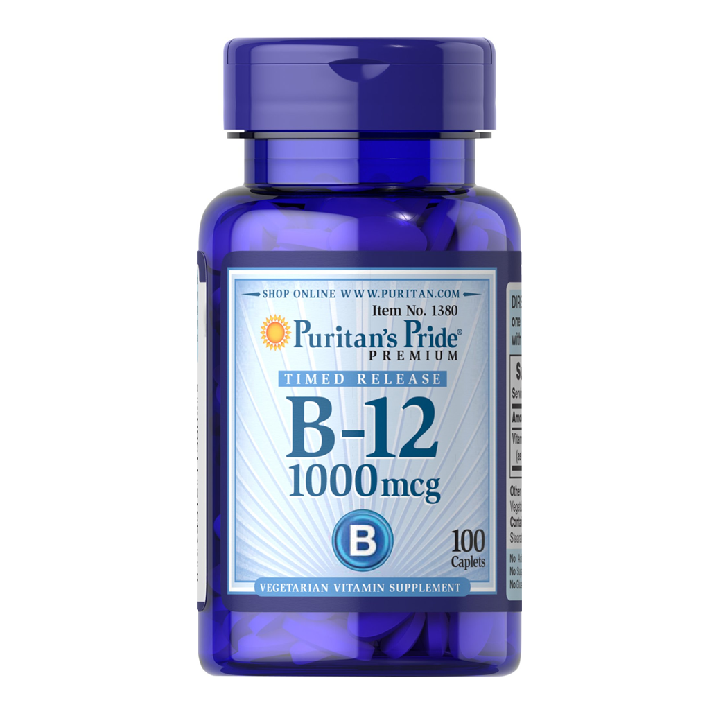 Puritan's Pride Vitamin B-12 1000 mcg Timed Release 1000 mcg / 100 Caplets