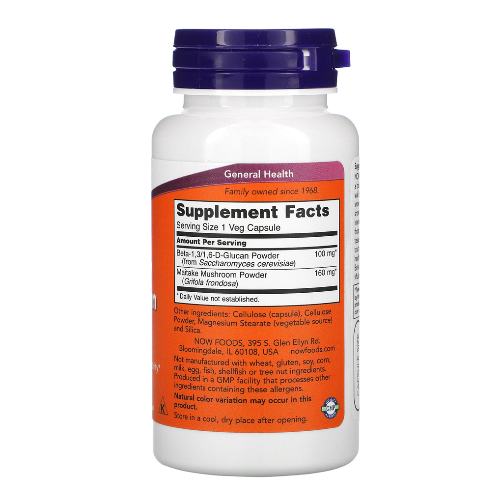 NOW® Foods Beta-1,3/1,6-D-Glucan 100 mg / 90 Vegi Caps NOW® Foods Beta-1,3/1,6-D-Glucan 100 mg / 90 Vegi Caps