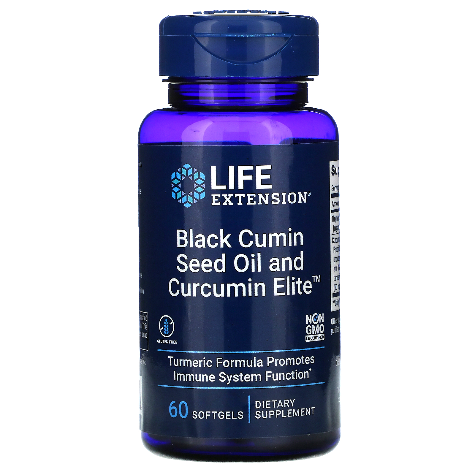 Life Extension Black Cumin Seed Oil and Curcumin Elite™ / 60 Softgels