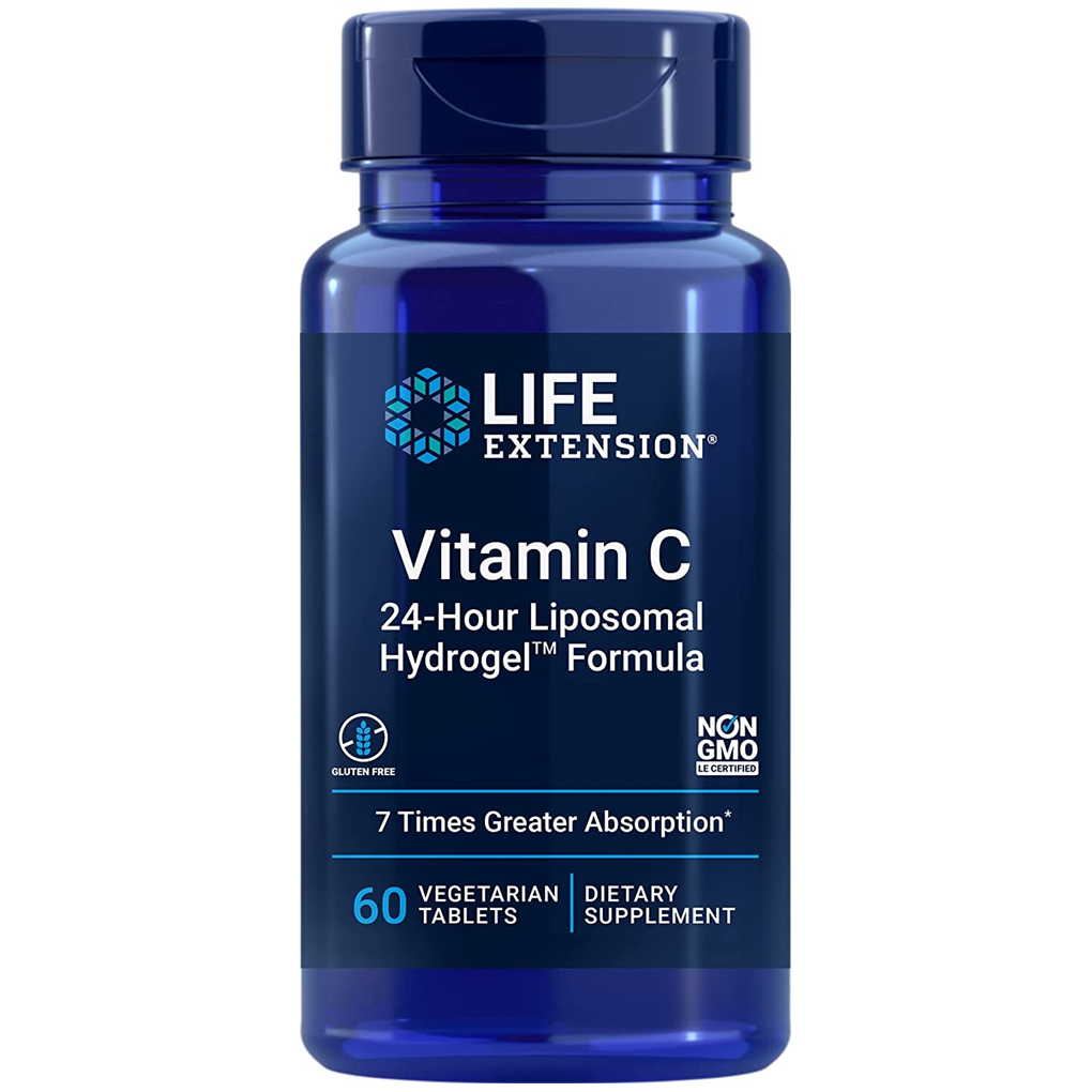 Life Extension  Vitamin C 24-Hour Liposomal Hydrogel™ Formula / 60 Vegetarian Tablets