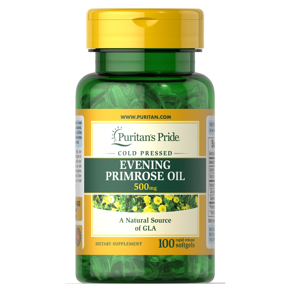 Puritan's Pride Evening Primrose Oil 500 mg with GLA / 100 Softgels Puritan's Pride Evening Primrose Oil 500 mg with GLA / 100 Softgels