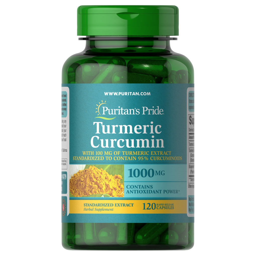 Puritan's Pride Turmeric Curcumin with Bioperine 1,000 mg / 120 Capsules