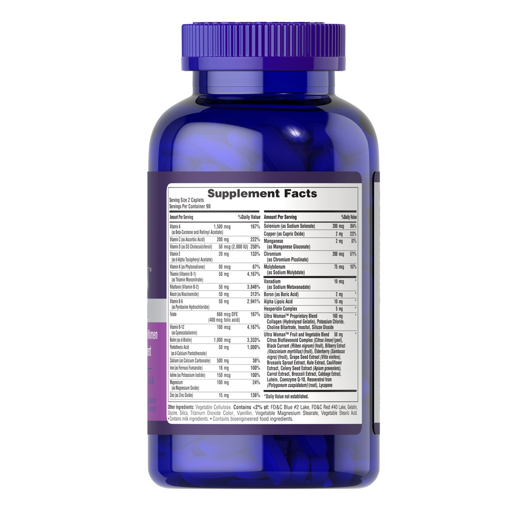 Puritan's Pride Ultra Women™ Daily Multi Timed Release / 180 Caplets Puritan's Pride Ultra Women™ Daily Multi Timed Release / 180 Caplets