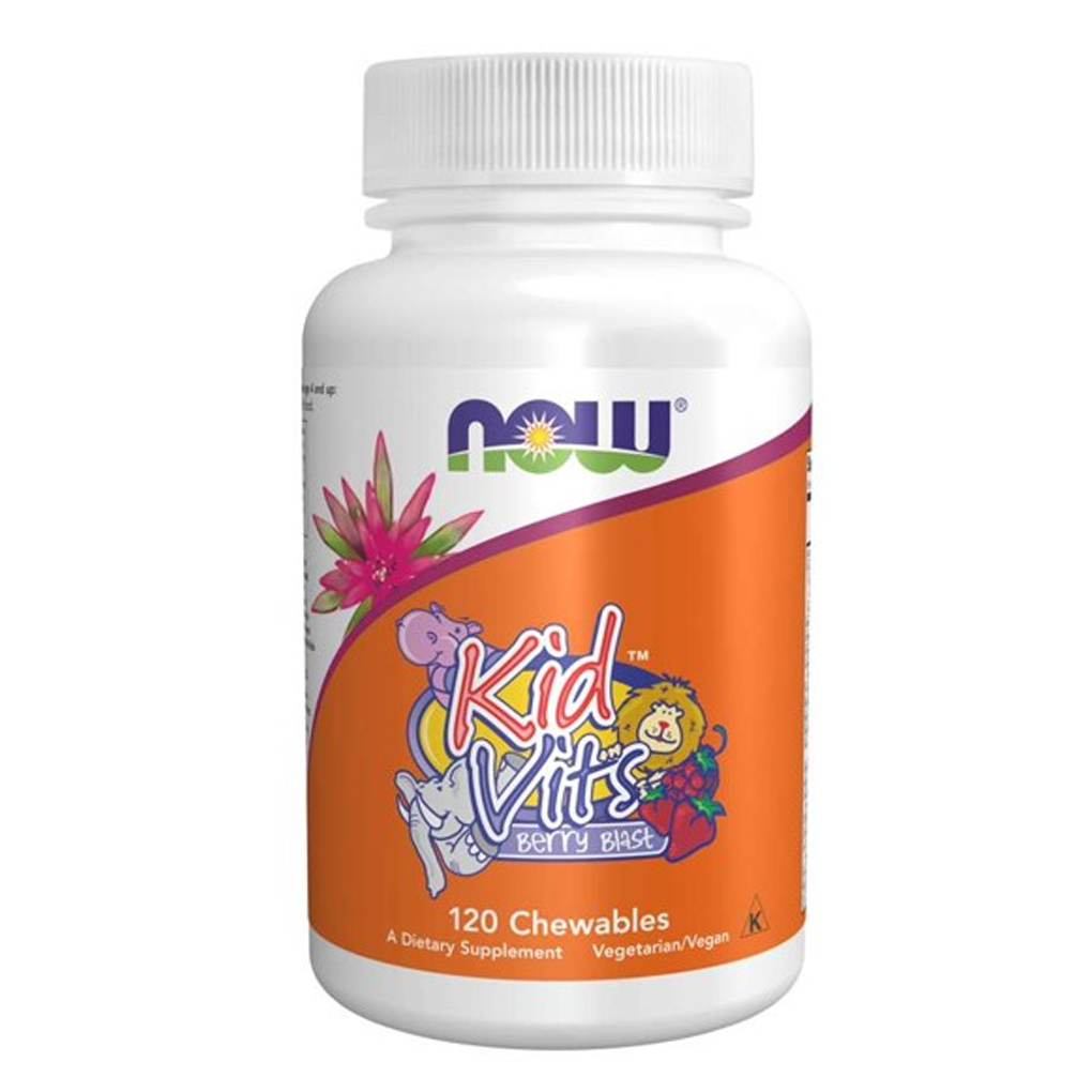 Now Foods Kid Vits Multi-Vitamin Berry Blast / 120 Chewable Tablets