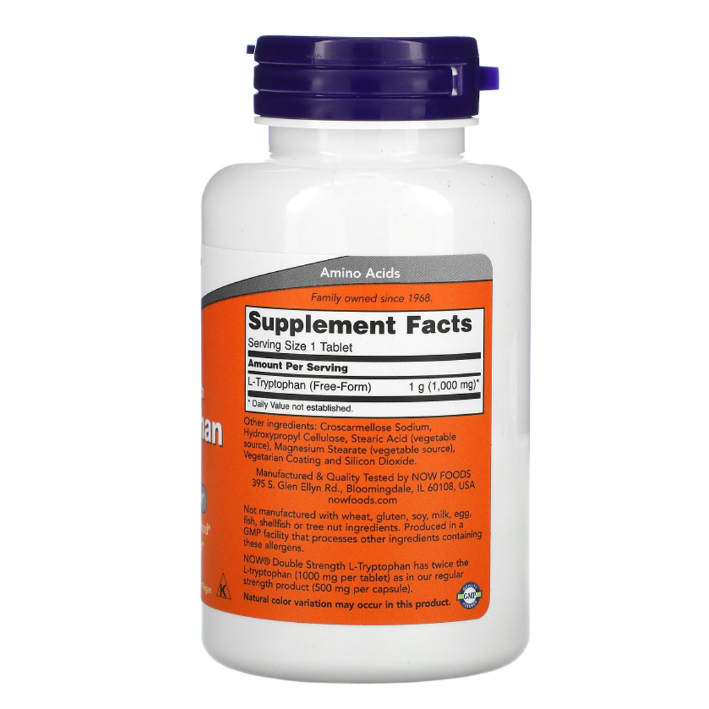 NOW Foods L-Tryptophan - 500 mg / 60 Veg Caps