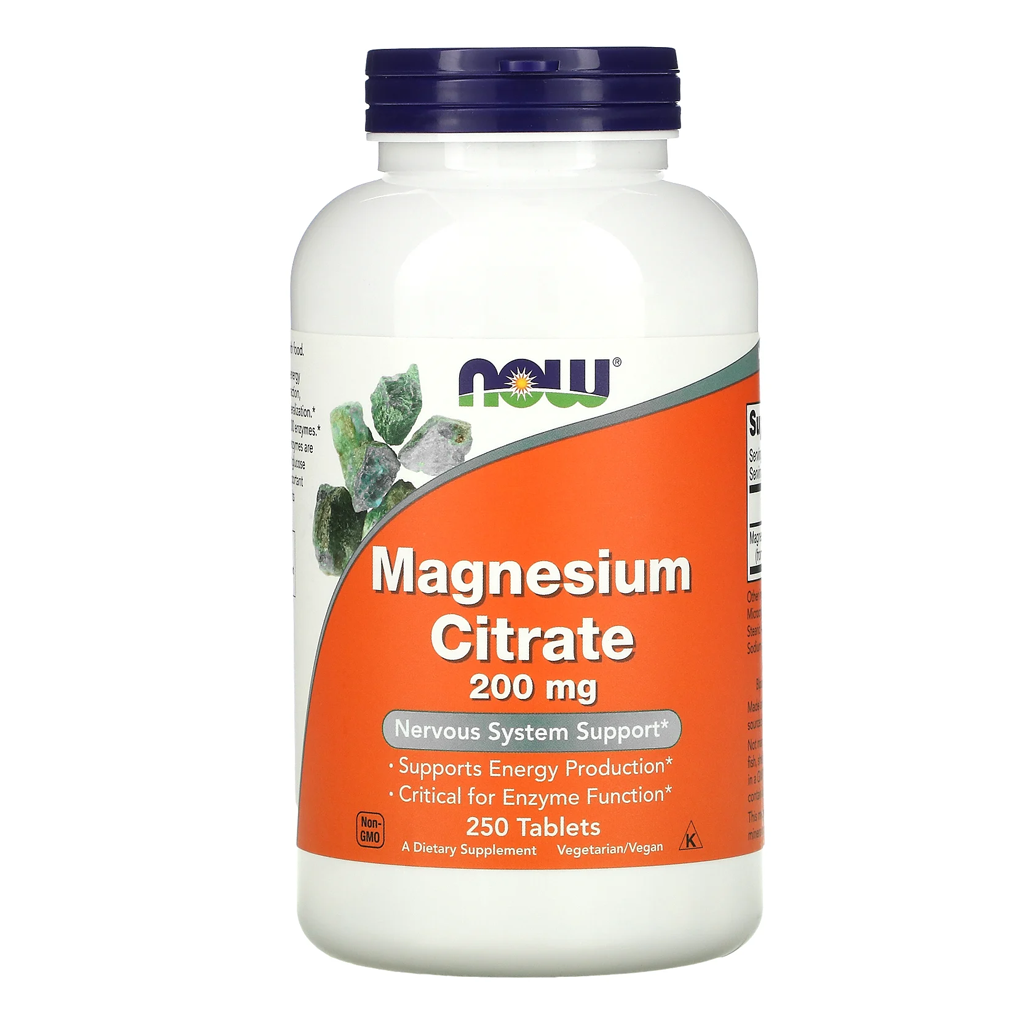 Now Foods Magnesium Citrate 200 mg. / 250 Tablets