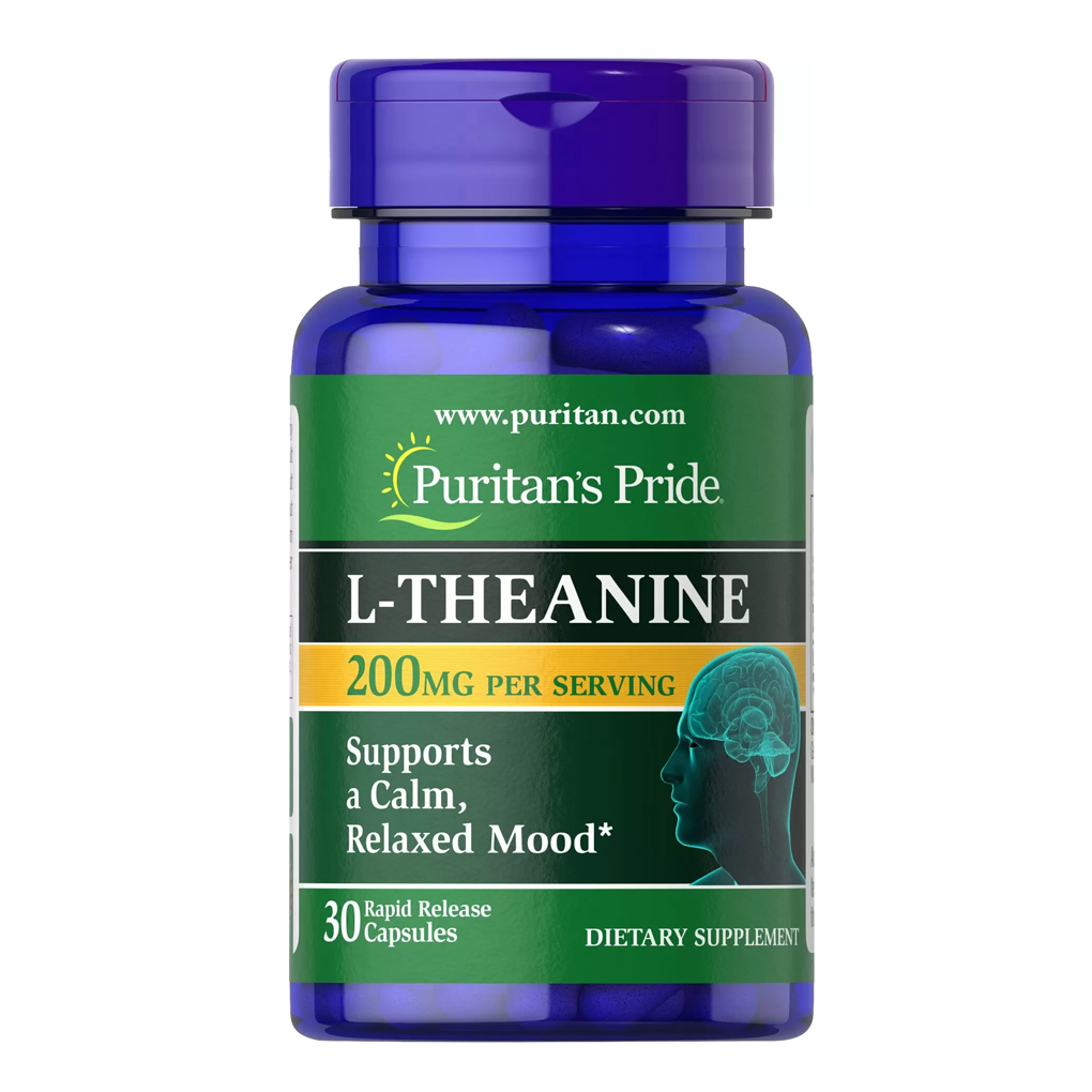 Puritan's Pride L-Theanine 200 mg per serving / 30 Rapid Release Capsules