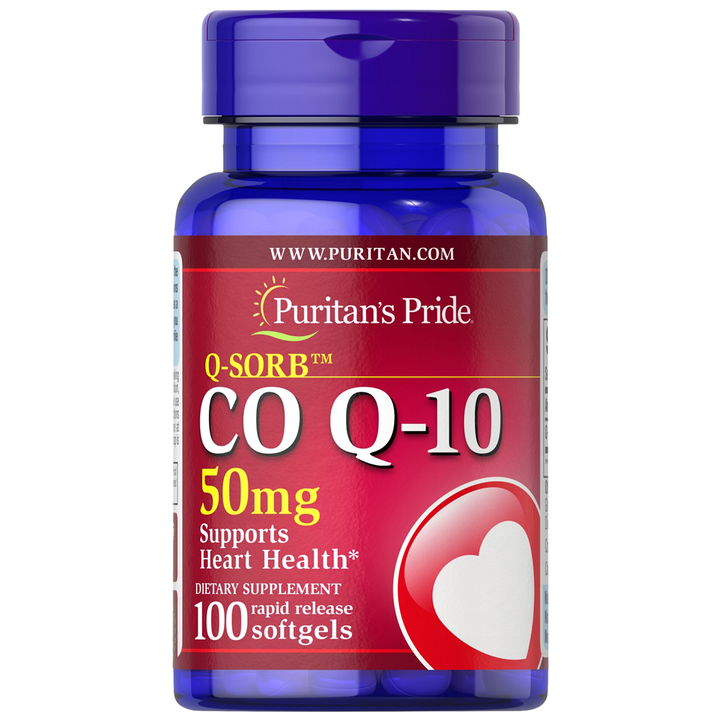 Puritan's Pride Q-SORB™ Co Q-10 50 mg / 100 Rapid Release Softgels Puritan's Pride Q-SORB™ Co Q-10 50 mg / 100 Rapid Release Softgels
