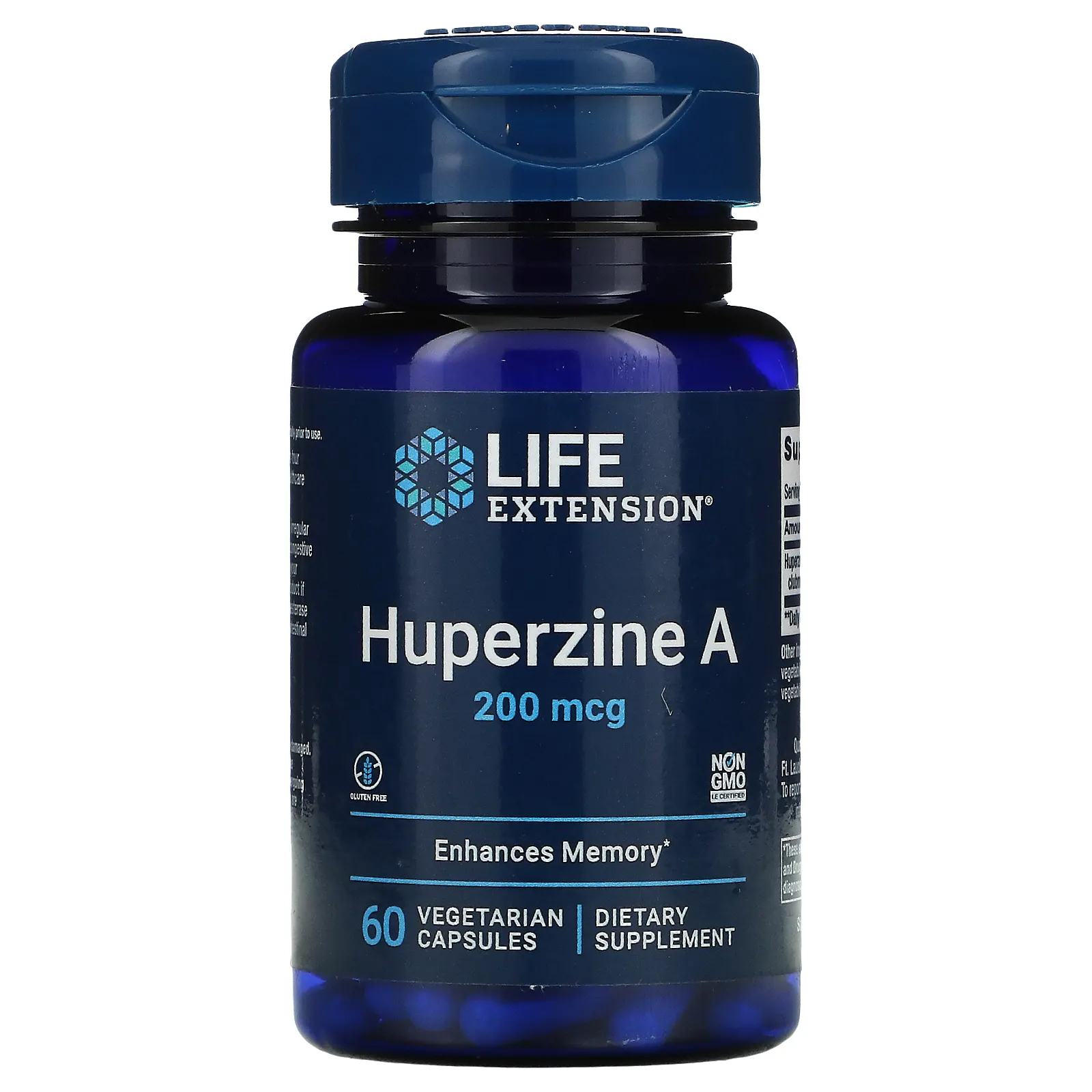 Life Extension  Huperzine A  200 mcg / 60 Vegetarian Capsules