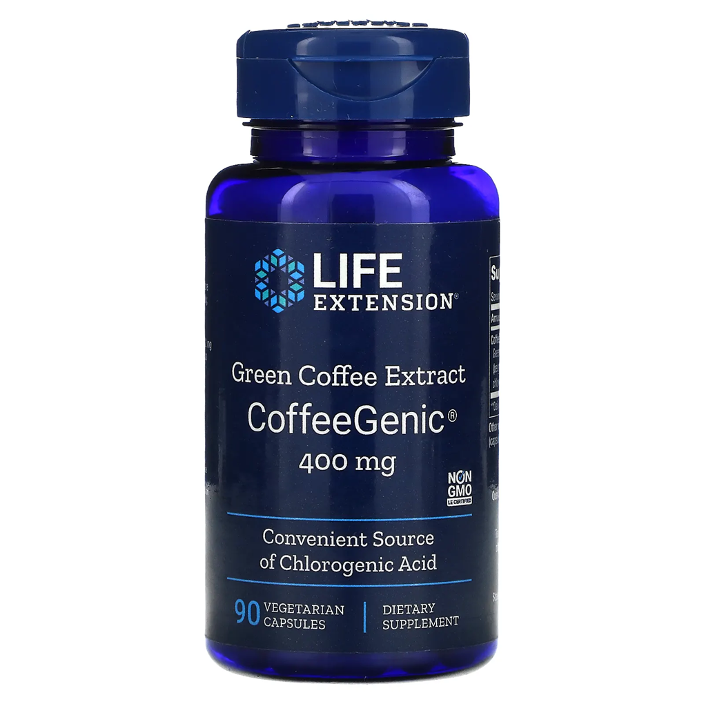 Life Extension CoffeeGenic® Green Coffee Extract 400 mg / 90 Vegetarian Capsules Life Extension CoffeeGenic® Green Coffee Extract 400 mg / 90 Vegetarian Capsules