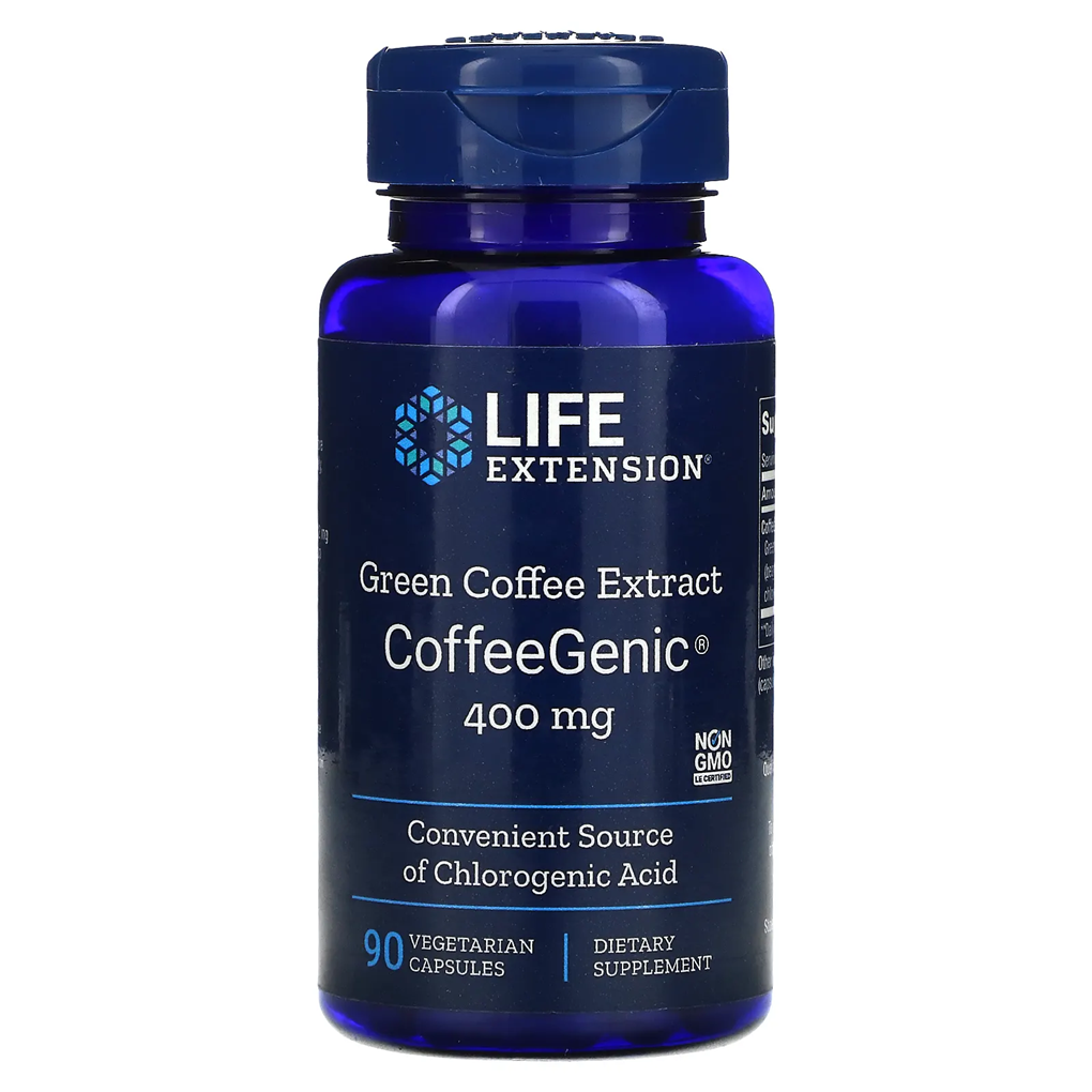 Life Extension  CoffeeGenic® Green Coffee Extract  400 mg / 90 Vegetarian Capsules