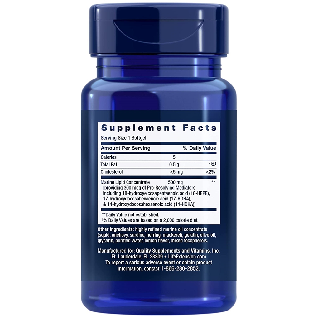 Life Extension Pro-Resolving Mediators / 30 Softgels Life Extension Pro-Resolving Mediators / 30 Softgels