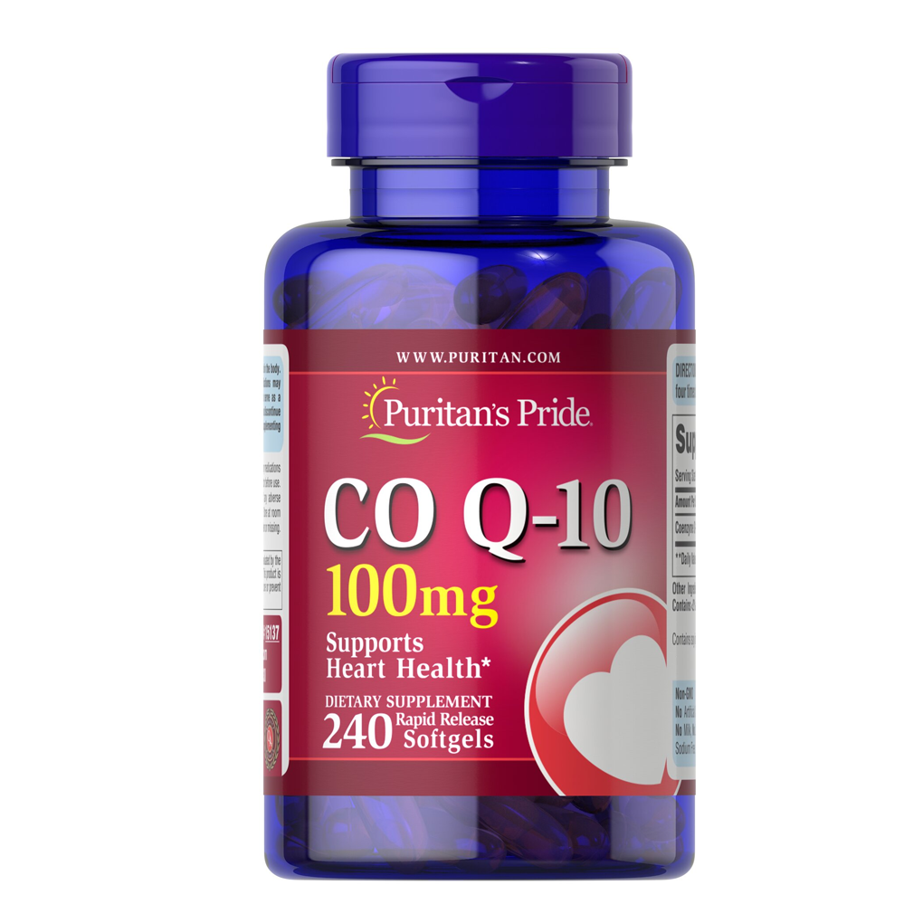 Puritan's Pride Q-SORB™ Co Q-10 100 mg / 240 Rapid Release Softgels