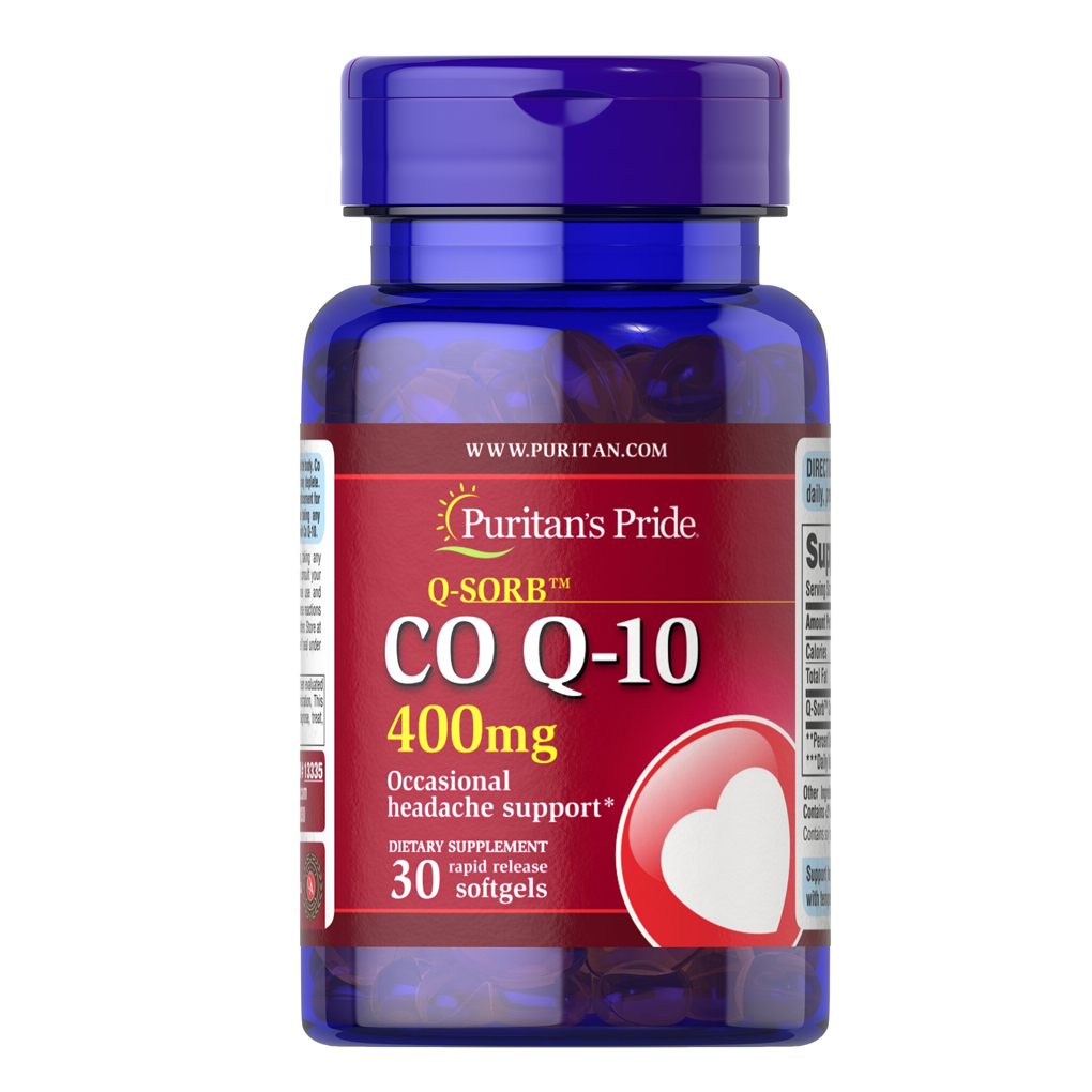 Puritan's Pride Q-SORB™ Co Q-10 400 mg / 30 Rapid Release Softgels Puritan's Pride Q-SORB™ Co Q-10 400 mg / 30 Rapid Release Softgels