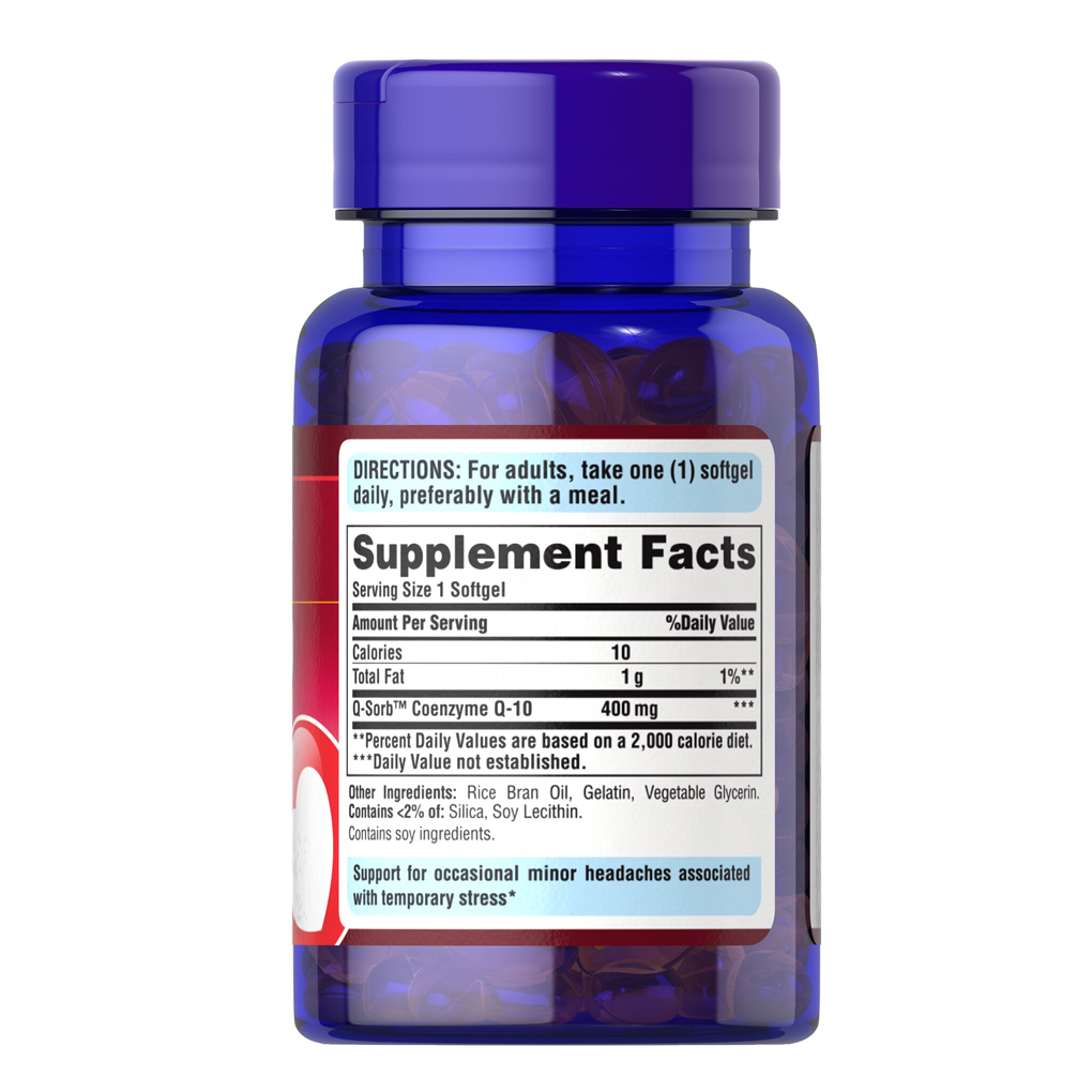 Puritan's Pride Q-SORB™ Co Q-10 400 mg / 30 Rapid Release Softgels Puritan's Pride Q-SORB™ Co Q-10 400 mg / 30 Rapid Release Softgels