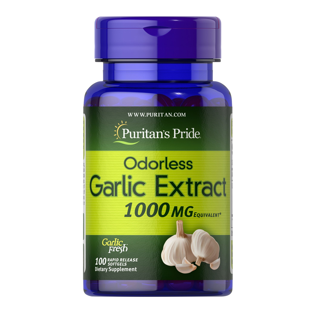 Puritan's Pride Odorless Garlic 1000 mg / 100 Rapid Release Softgels Puritan's Pride Odorless Garlic 1000 mg / 100 Rapid Release Softgels