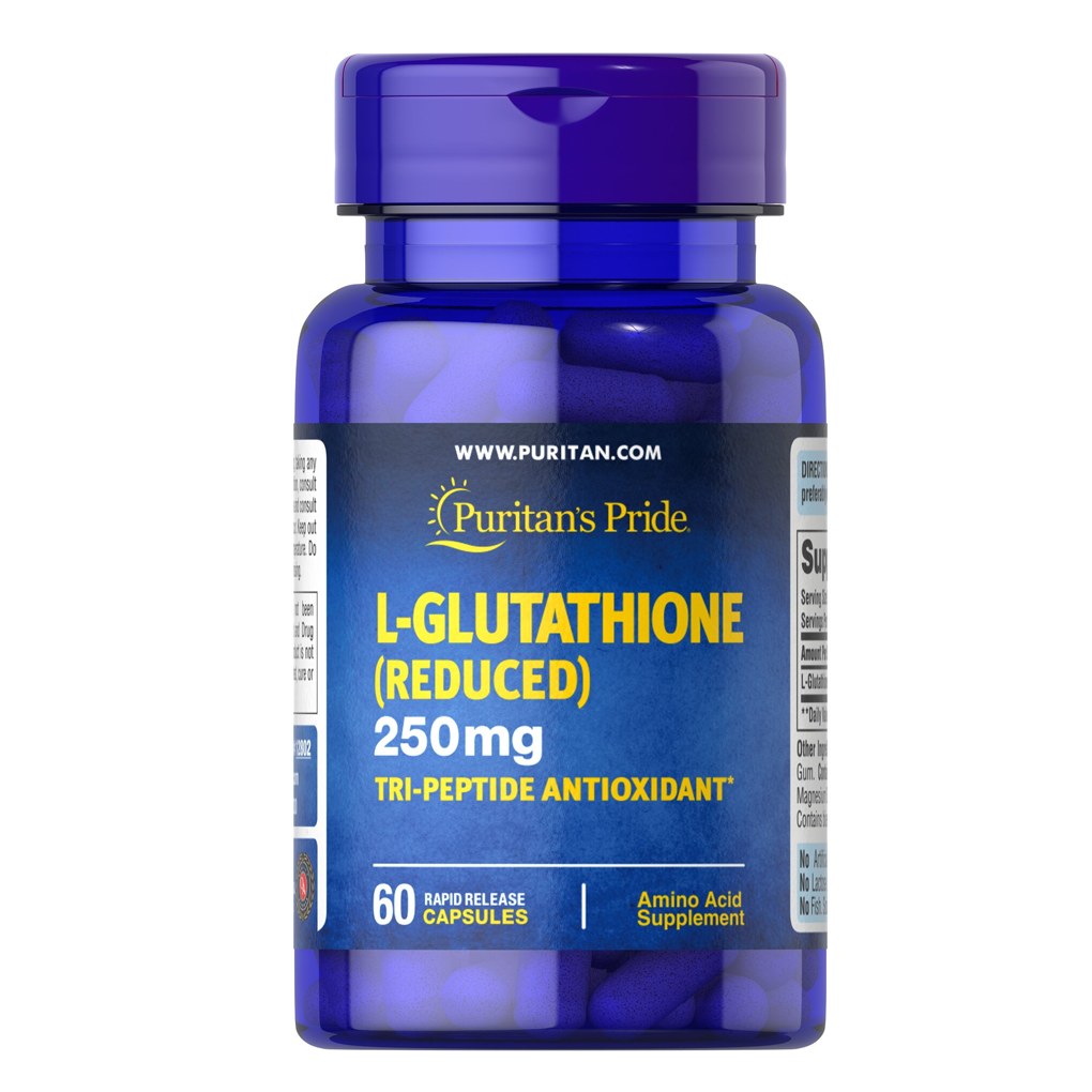 Puritan's Pride L-Glutathione 250 mg / 60 Capsules Puritan's Pride L-Glutathione 250 mg / 60 Capsules