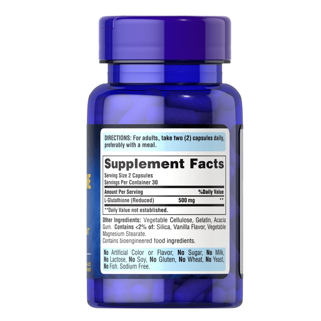 Puritan's Pride L-Glutathione 250 mg / 60 Capsules Puritan's Pride L-Glutathione 250 mg / 60 Capsules
