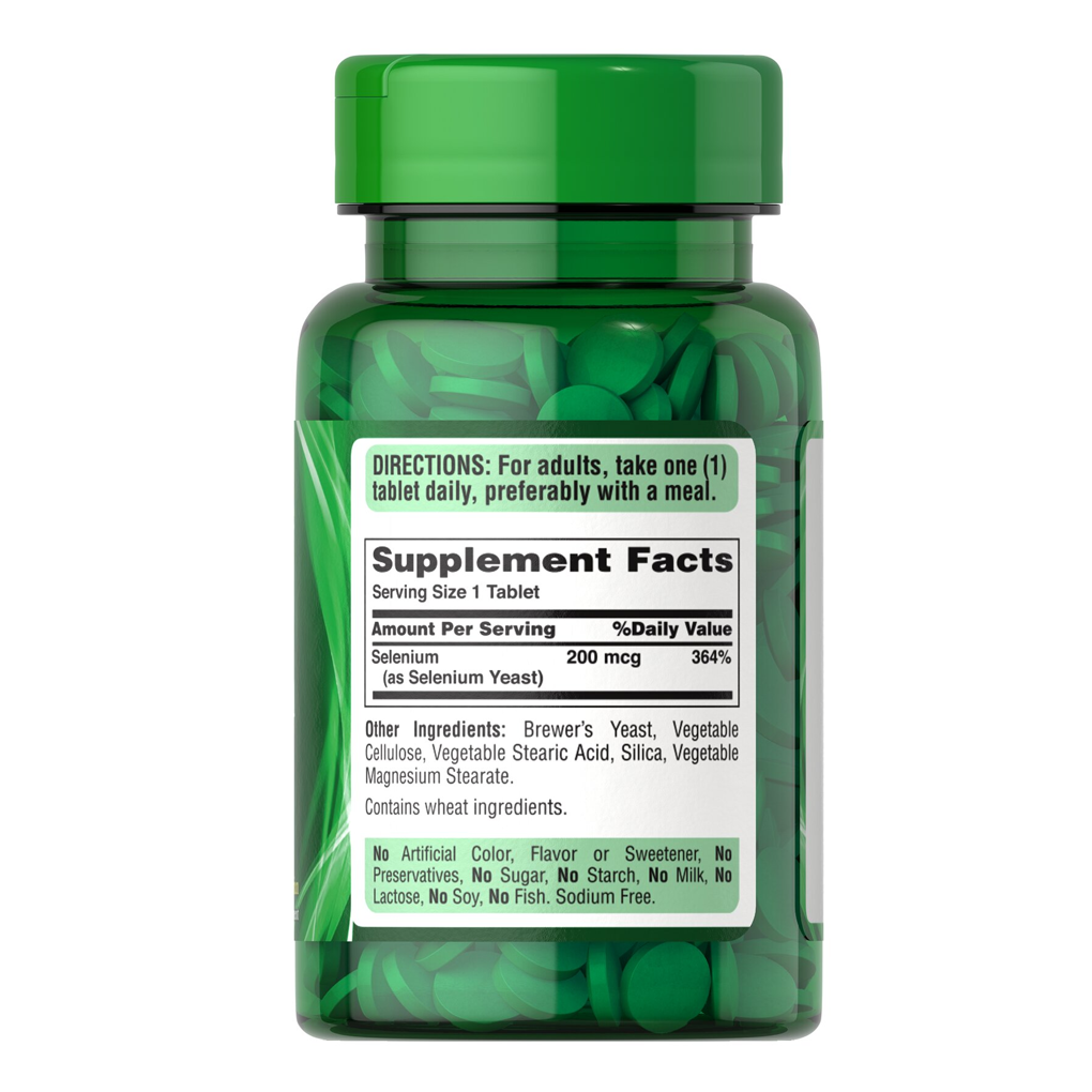 Puritan's Pride Selenium 200 mcg / 100 Tablets Puritan's Pride Selenium 200 mcg / 100 Tablets