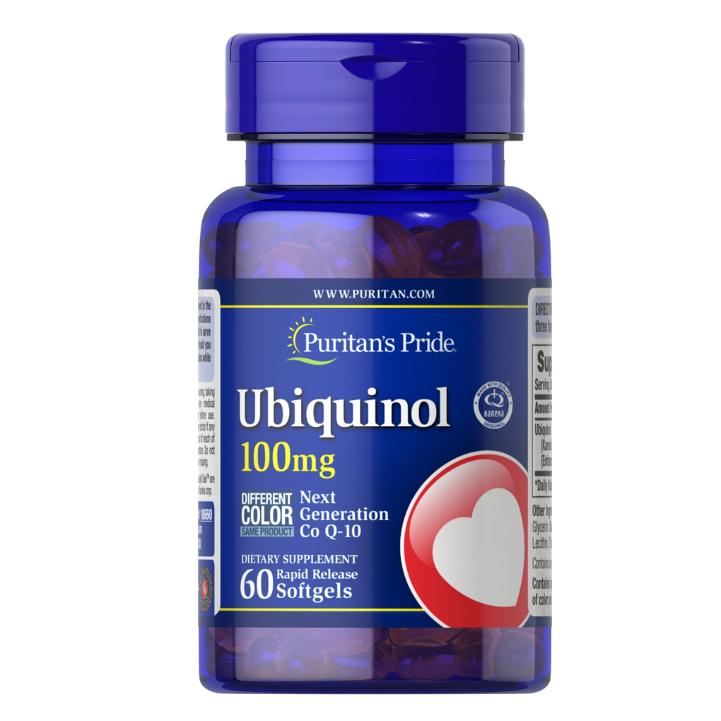 Puritan's Pride Ubiquinol 100 mg / 60 Rapid Release Softgels Puritan's Pride Ubiquinol 100 mg / 60 Rapid Release Softgels