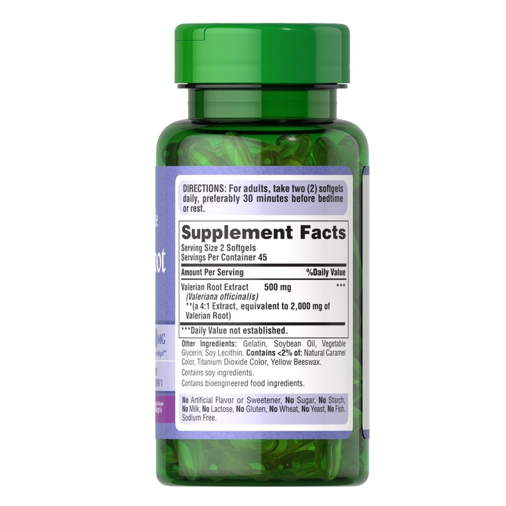 Puritan s Pride Valerian Root 1000 mg / 90 Softgels