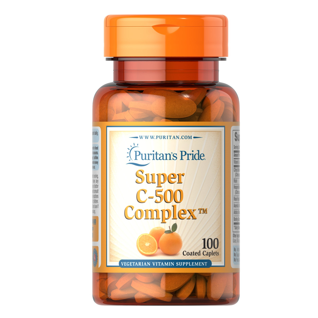 Puritan's Pride Vitamin C-500 Complex / 100 Coated Caplets Puritan's Pride Vitamin C-500 Complex / 100 Coated Caplets