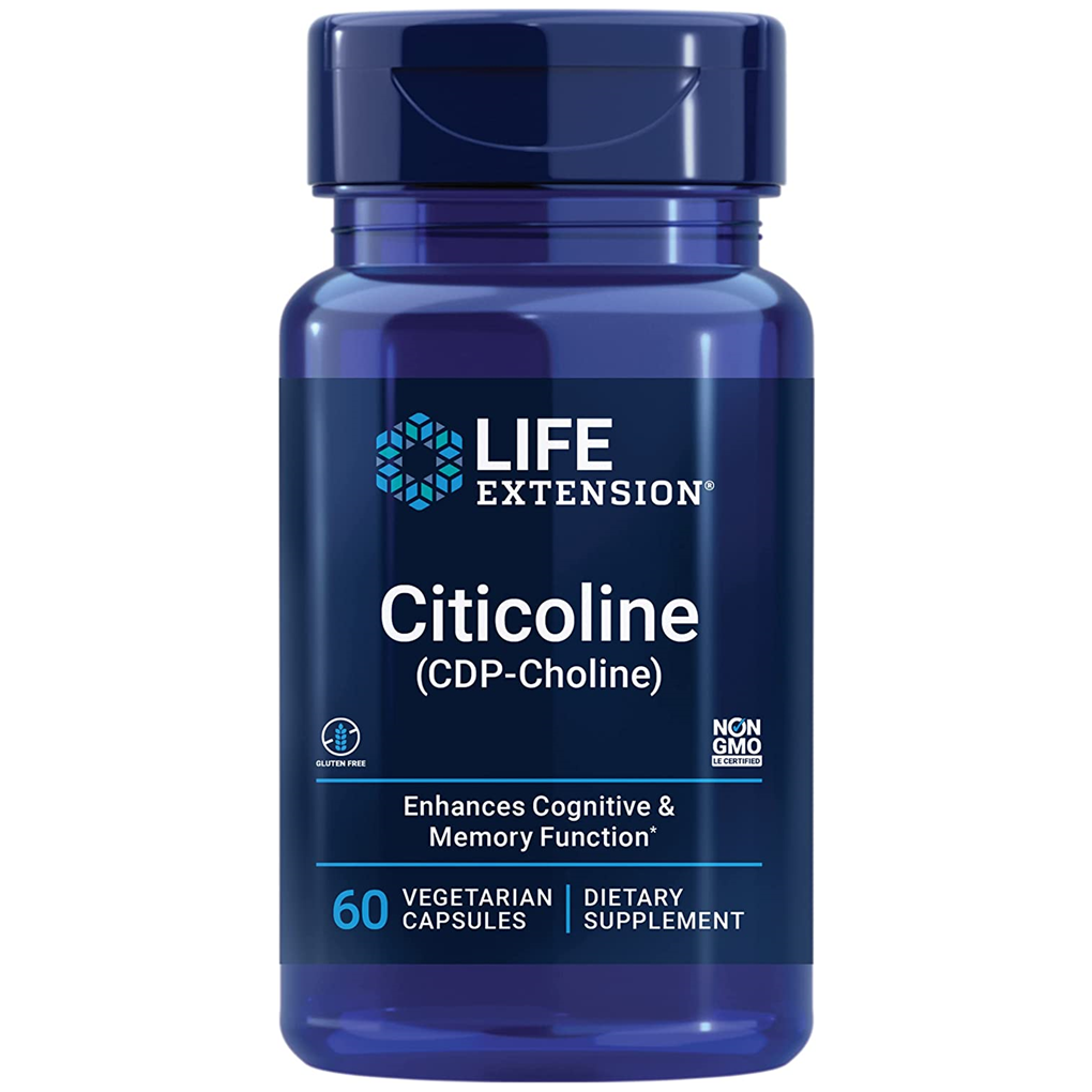 Life Extension  Citicoline (CDP-Choline) / 60 Vegetarian Capsules