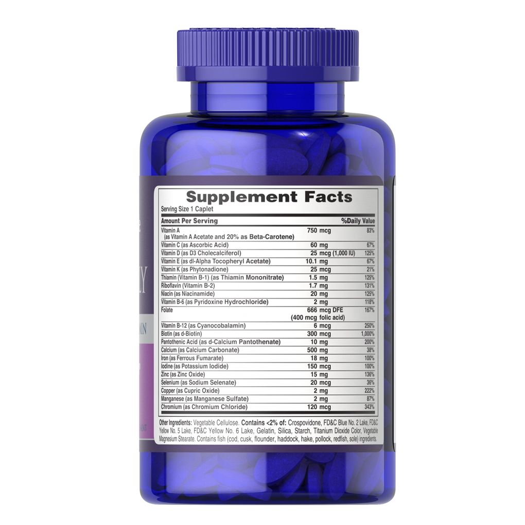 Puritan's Pride Women's One Daily Multivitamins / 100 Caplets Puritan's Pride Women's One Daily Multivitamins / 100 Caplets