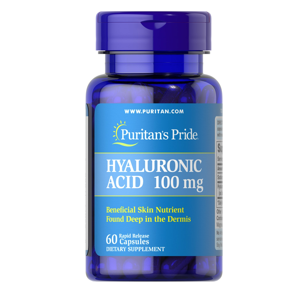 Puritan's Pride Hyaluronic Acid 100 mg / 60 Capsules