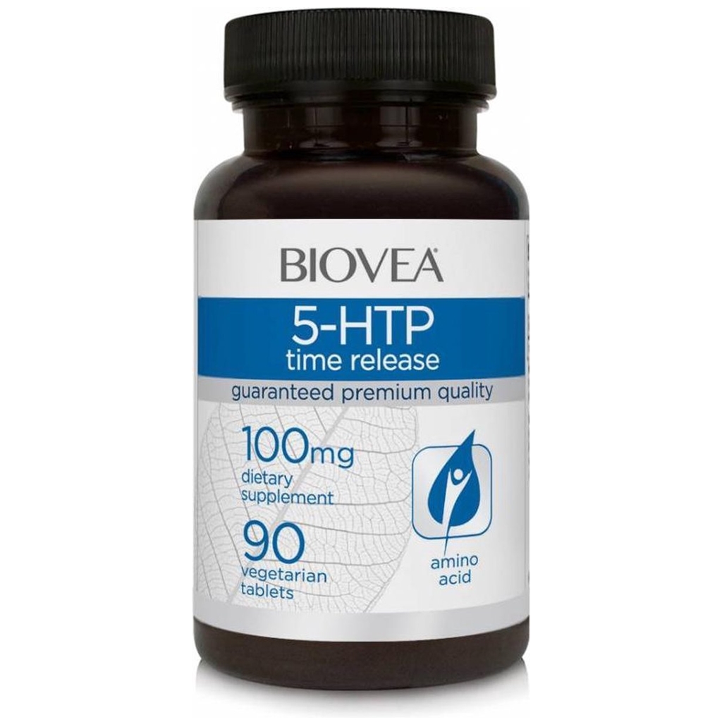 BIOVEA  5-HTP (Time Release) 100 mg / 90 Tablets