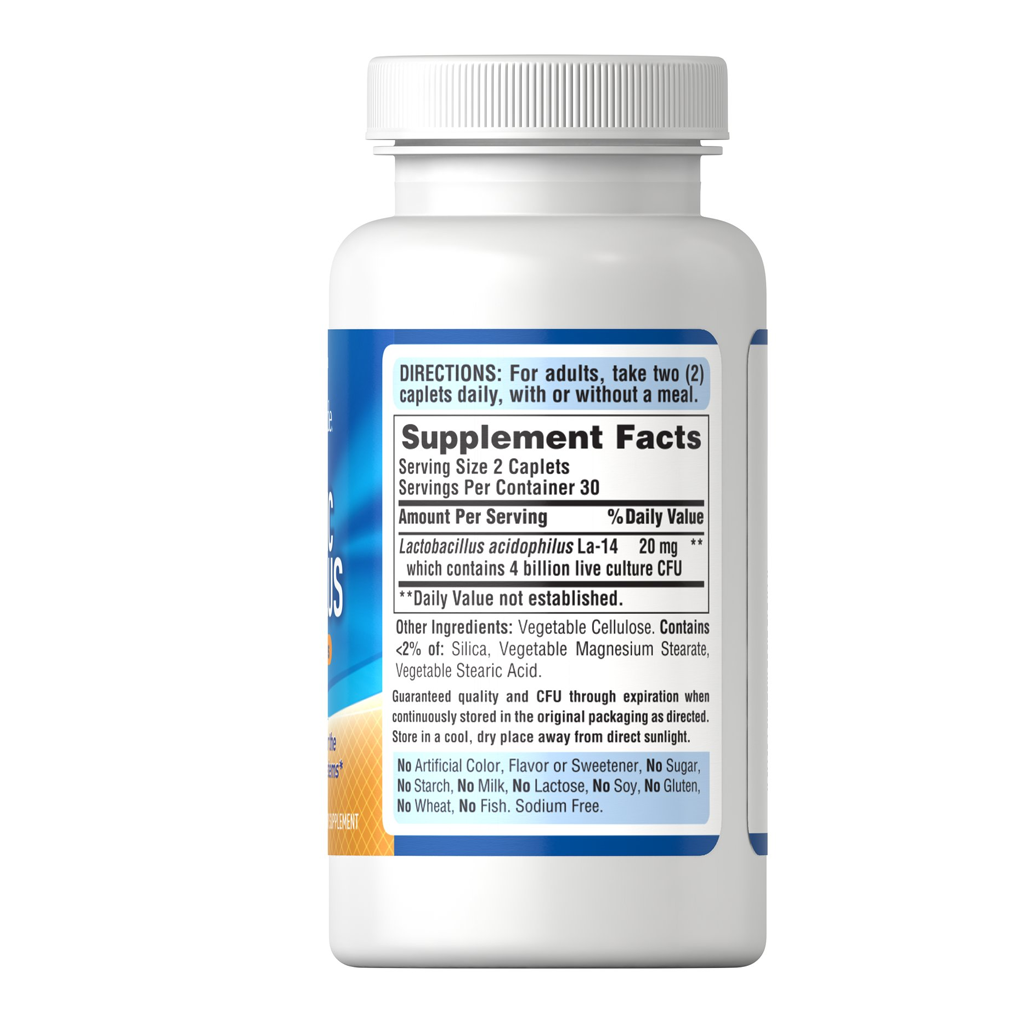 Puritan's Pride Acidophilus & Digestive Enzymes 4 billion / 60 Tablets